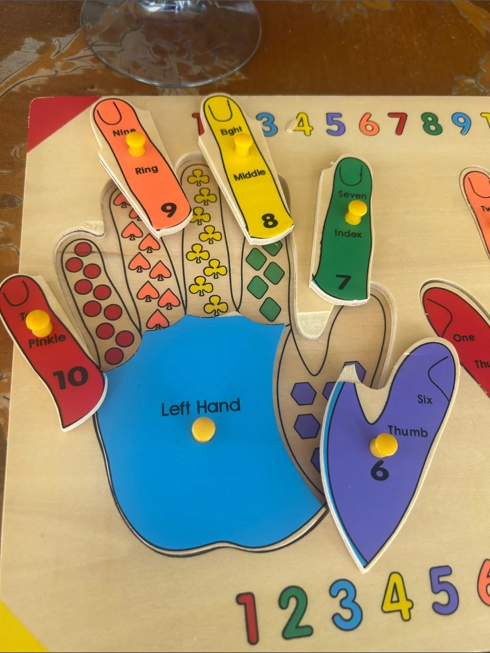 Vintage Wood Hand Puzzle